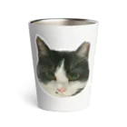 胸毛ハート猫の真ん丸さしみ Thermo Tumbler