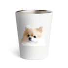 ポメラニアン グッズ unimofu pomeranianのポメラニアン ひょっこりunimofu hyokkori Thermo Tumbler