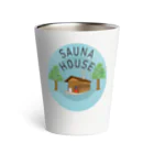 釣果係イラストshopのSAUNA HOUSE-サウナ小屋 サーモタンブラー