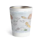 ねこてぃぶの仲良しお魚シリーズとお花 Thermo Tumbler