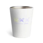 papillon bleuの蝶々の羽根 Thermo Tumbler