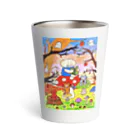 ☆あゆ ころ たろの☆ ハッピーライフの秋のイラストぜつぼうや カラフル Thermo Tumbler