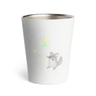 ぴーちゃん(*´꒳`*)のシャボン玉で遊ぶチンチラ Thermo Tumbler