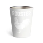 DRIPPEDのROOSTER-ルースター-白ロゴ Thermo Tumbler