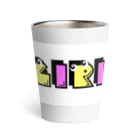 famille-ふぁみーゆ-の家族ペアおめめくりくりビビット　GIRL Thermo Tumbler