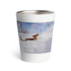 なまけものの雪景色りくちゃん Thermo Tumbler