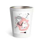 石松チ明 不美人画店のおねんねうさちゃん Thermo Tumbler