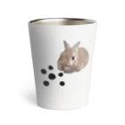 ジョン🐕とピー🐇のミニウサギとタピオカ Thermo Tumbler