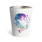 Catitude/白玉商店の白玉ロゴアイテム Thermo Tumbler