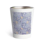 花名画アートグッズのウィリアム・モリス《りんご》ブルーver. Thermo Tumbler