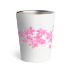 サワネチヒロのショップの桜咲くコップ、カップ Thermo Tumbler