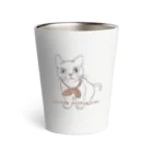 amemugi（あめむぎ）の（茶色）ねこちゃん Thermo Tumbler