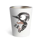 とりみちゃんの野鳥グッズのお店のコゲラ Thermo Tumbler