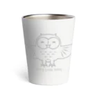 まみおデザインのフクロウ君 Thermo Tumbler