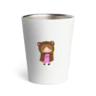 chiro&kuroのクマをきた女の子 Thermo Tumbler