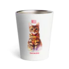 にゃんたまHOUSEのベルシルエット Thermo Tumbler