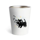イラスト MONYAAT のワンポイント やみねこ ろっぽはドキドキB Thermo Tumbler
