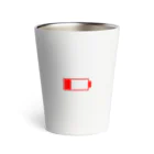 qi the shopのbattery low red Thermo Tumbler