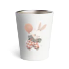 mofuyuruのふわふわ白うさぎ Thermo Tumbler