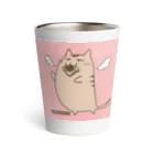 AtelierOne-SUZURIshopのつばさねこタンブラー Thermo Tumbler