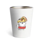 イラスト MONYAAT のワンポイント PIZZAゲットした　ポメラニアン Thermo Tumbler