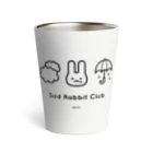 IENITY　/　MOON SIDEの【IENITY】Sad Rabbit Club #Black Thermo Tumbler