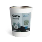 Teal Blue CoffeeのCafe music - Teal Blue Bird - Thermo Tumbler