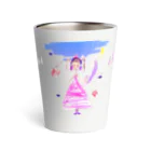 きっずしょっぷの飴を持った女の子 Thermo Tumbler