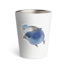 とりと一緒のうちのサザナミインコ Thermo Tumbler