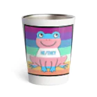 rionadのtransgender (he/they) mlm/nblm frog Thermo Tumbler