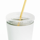 HIDEPAINT　SUZURI店のメカクラゲ Thermo Tumbler can be used as a cup holder