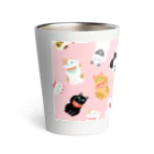 まねきねこSHOPの招き猫　桃 Thermo Tumbler