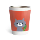 ユニコスタンプ®ストアのにゃっこら リラックスタイムにお供する飼い猫 / NYACO-TT-0001 Thermo Tumbler