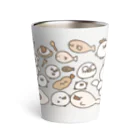 シャケのおみせやさん🐤🐟のともだちのつめあわせ (ｿﾌﾄ) Thermo Tumbler