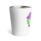 宇宙猫の花と猫 Thermo Tumbler