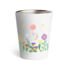 カワラリマーの花畑の風船散歩 Thermo Tumbler