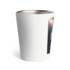 dolphineの宇宙のクリスタルローズ Thermo Tumbler