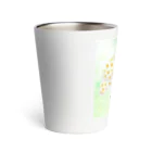 ゆきリンアート【保護猫活動 支援】の花傘ーるびちゃん Thermo Tumbler