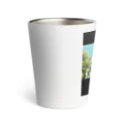 neko-kyannpuのネタTシャツ　「実家です」My parents' home. Thermo Tumbler