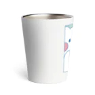 tafu tafuのかわいいポーズのしろぎんしま Thermo Tumbler