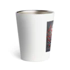 henohenomohejiadのドット絵のホラーなカラス Thermo Tumbler