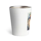 animals lovingのライオン水彩画５ Thermo Tumbler