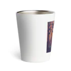 umakoiの木のようなお化けの影のドット絵 Thermo Tumbler