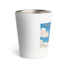 くま屋のSkyward Dreams: Soaring Girl Art Thermo Tumbler