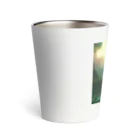 G7のショップの 幻想の森 グリーンウンダー アートプリント Thermo Tumbler