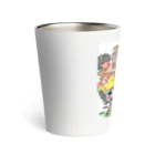 chimamusubiのぬりえイラスト(冬)2 Thermo Tumbler