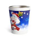 天兎の作品展のXmasサンタ天兎 Thermo Tumbler