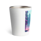 のんびりアート工房のサイバーパンク都市 Thermo Tumbler