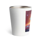 ilovefrogの宇宙の中に浮かぶベルツノガエル Thermo Tumbler