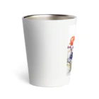 Lemon teaのたくさんの花々を Thermo Tumbler